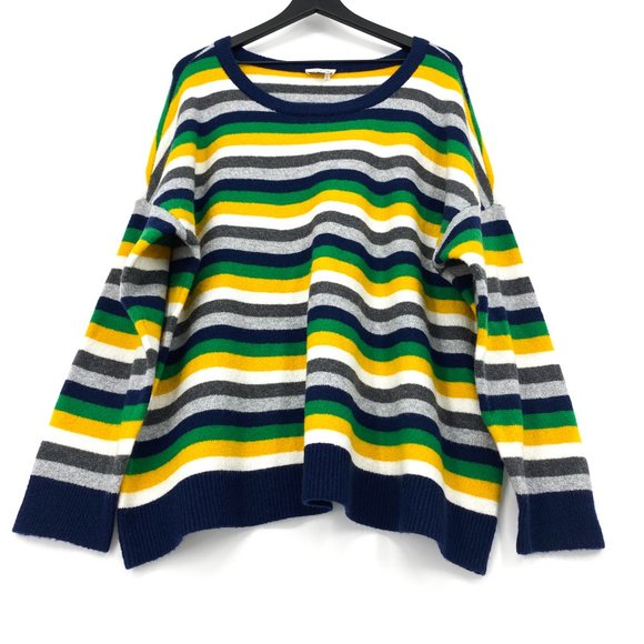 COURT & ROWE Wool Blend Striped Sweater - Picture 4 of 16